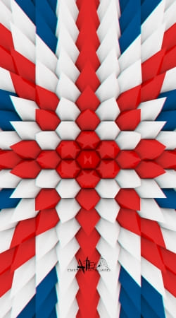3D Poly Union Jack London flag