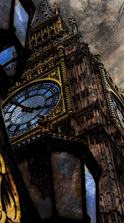 Abstract Big Ben London