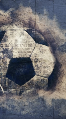 Abstract Blue Grunge Soccer
