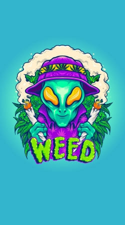 Alien smoking cannabis cbd