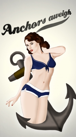 Anchors Aweigh - Classic Pin Up