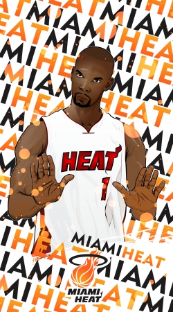 Basketball Stars: Chris Bosh - Miami Heat