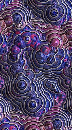 Blue pink bubble cells pattern
