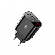 Intelligent voyage wall chargeur intelligent 3x USB 3.4A Noir