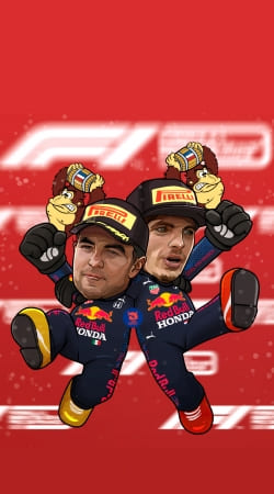 Checo Perez And Max Verstappen