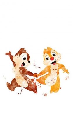 Chip And Dale Watercolor