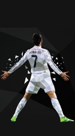 Cristiano Ronaldo Celebration Piouuu GOAL Abstract ART