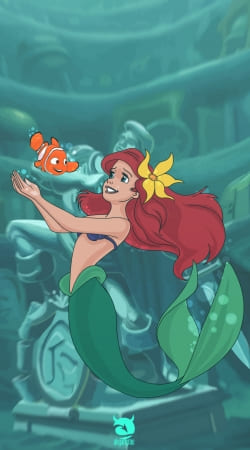 Disney Hangover Ariel and Nemo