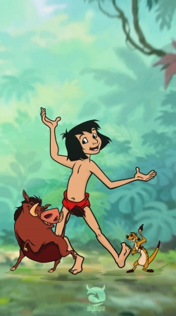 Disney Hangover Mowgli Timon and Pumbaa 