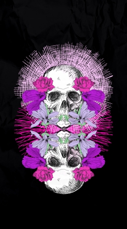 Flowers Skull