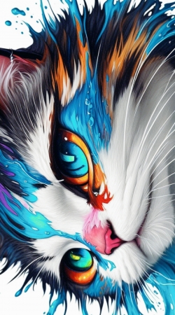 Eyes Cat Watercolor