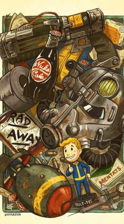 Fallout Painting Nuka Coca