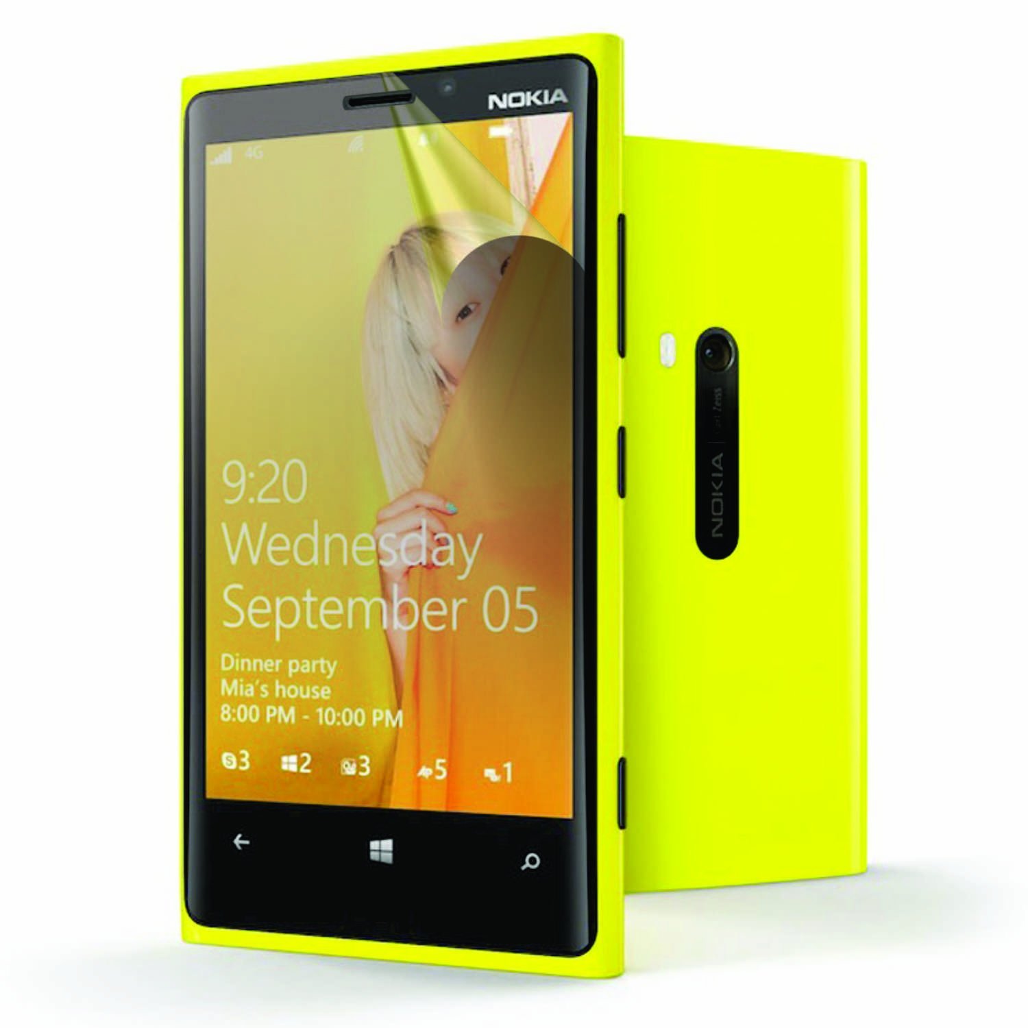 2x Protector de Ecrã Transparente Nokia Lumia 920