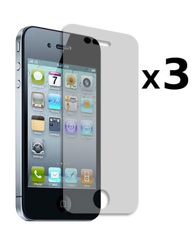 3 Protective Screen Films Iphone 4/S