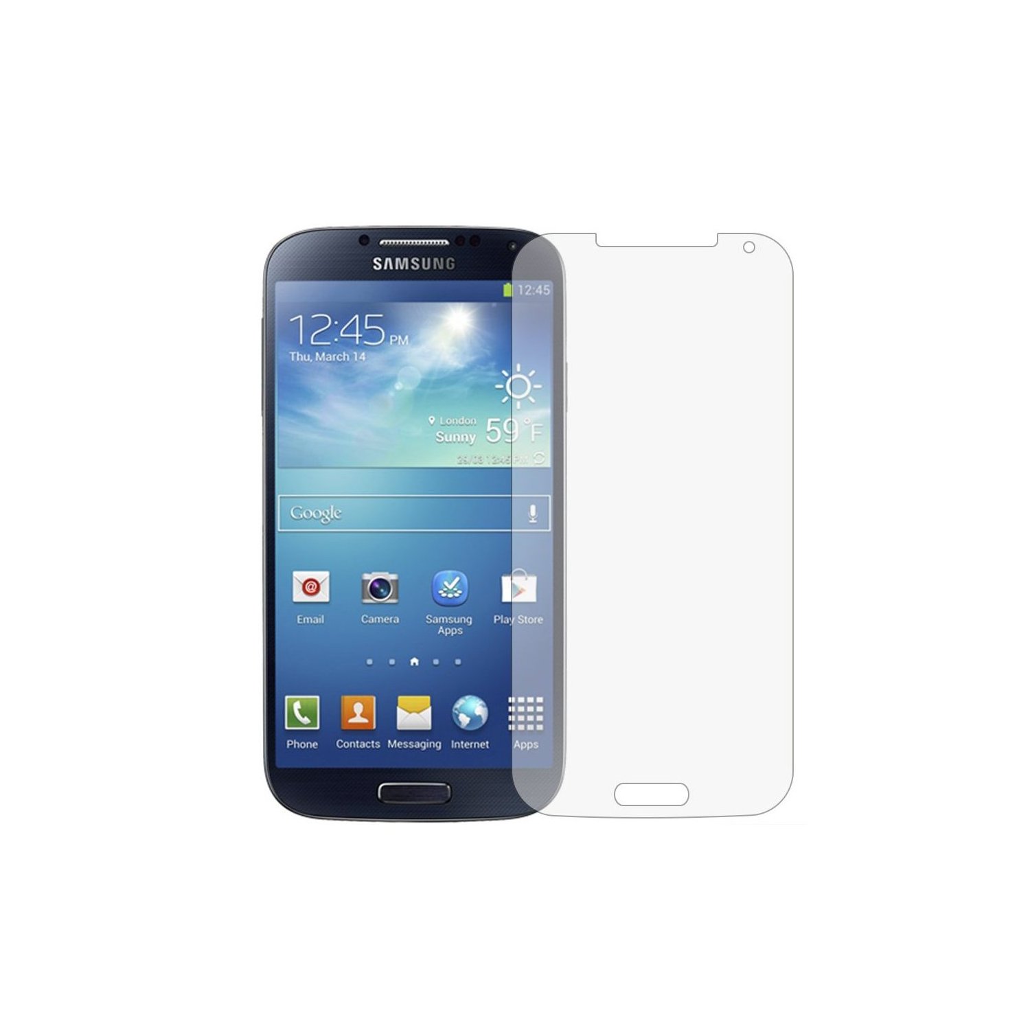 2 in 1 Samsung Galaxy S4 i9500 Displayschutzfolie