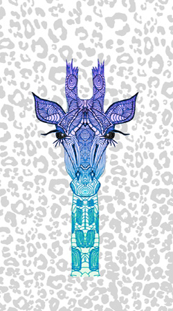 Giraffe Purple