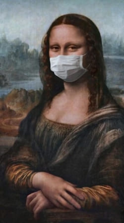 Joconde Mona Lisa Masque