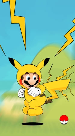 Mario mashup Pikachu Impact-hoo!