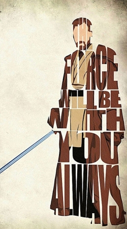 Obi Wan Kenobi Tipography Art