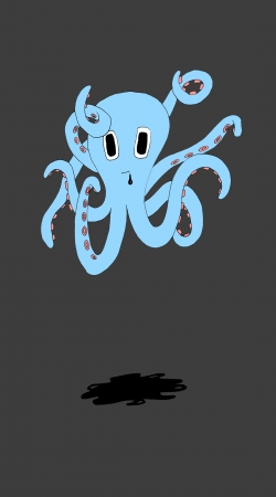 octopus Blue cartoon