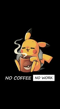 Pikachu Coffee Addict
