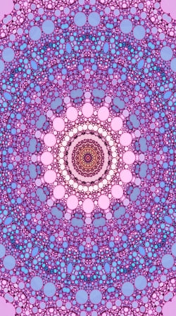 pink and blue kaleidoscope