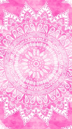 Pink Bohemian Boho Mandala