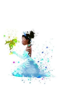 Princess Tiana Watercolor Art
