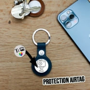 Proteção AirTag com chaveiro