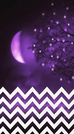 Purple moon chevron