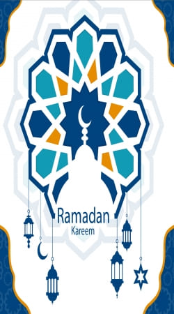 Ramadan Kareem Blue