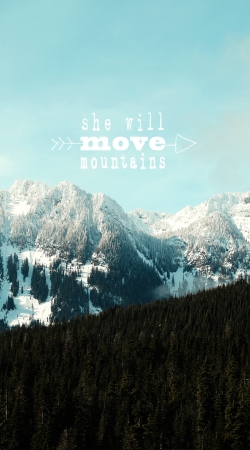 she will move mountains