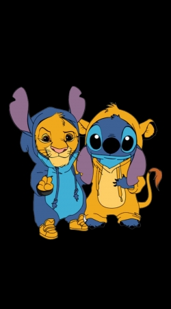 Simba X Stitch best friends