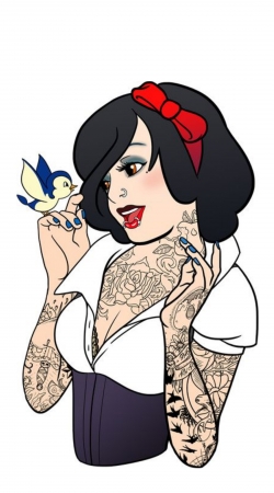 Snow White Tattoo Bird