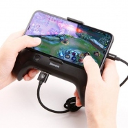 Cool Play Games Dissipate-heat Smartphone Hand Handle Gamepad Desktop Bracket Powerbank 1200 mAh black