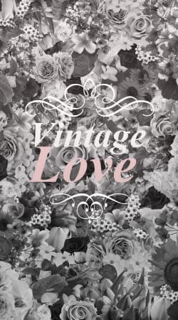 Vintage love in black and white
