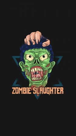 Zombie slaughter illustration